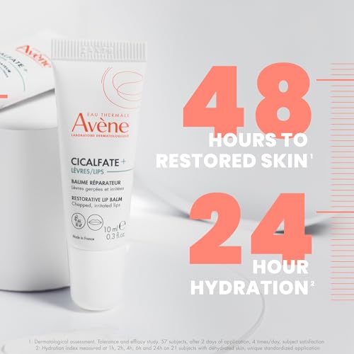 Eau Thermale Avene Avène Cicalfate Restorative Lip Cream, Long Lasting Moisture to Soothe Dry, Cracked Lips, promotes healthy lip barrier, water resistant, safe for infants, children and adults 0.3 Oz