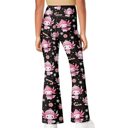 Image of Girls Flare Leggings Cute Bell Bottoms for Teen Girls Wide Leg Sweatpants for 5-14 T