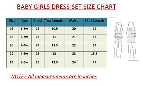 Image of ANNECA baby girl's designer rayon cotton modern crop top and naylon soft net knee lenth skirt clothing set