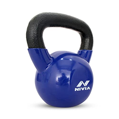 Image of Nivia Vinyl Kettlebell - 8 Kg (Blue)