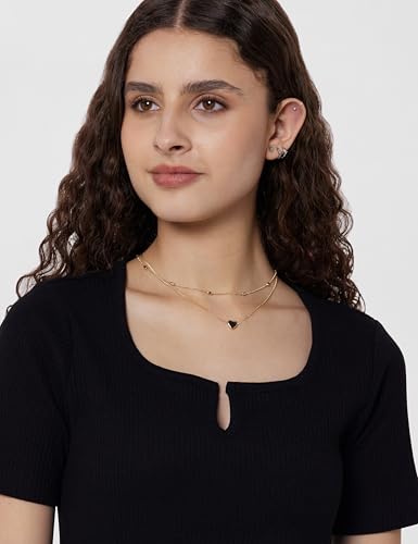 Image of barcino Beige Ribbed V-Neck Short Sleeves Top