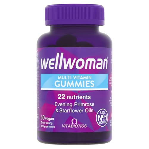 Wellwoman Multivitamin Gummies - Once a Day Essential Vitamin for Women | Energy Immune and General Health | Vegan Formula with Evening Primrose Vitamin B6 B12 and More