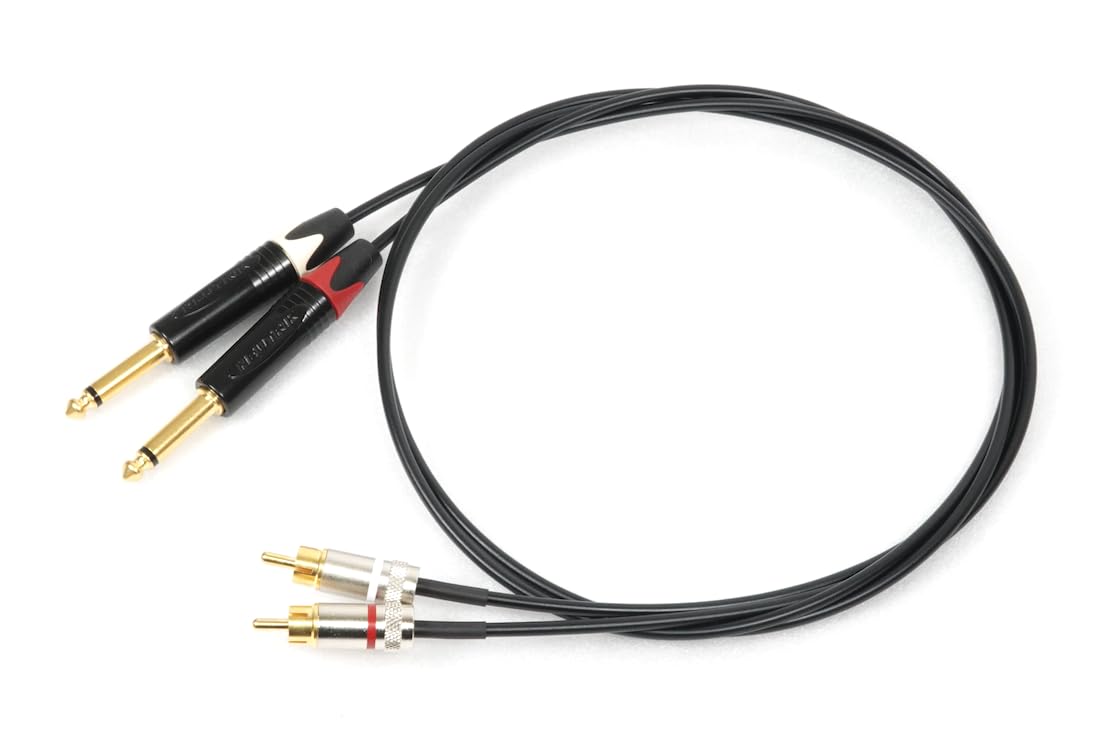 Amazon | MOGAMI モガミ 2803 TSフォン- RCA 変換ケーブル 2本