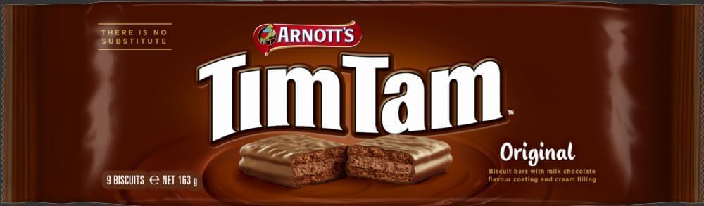 Arnotts TimTam Original Biscuits – Iconic Australian Chocolate Biscuit Bars with Milk Chocolate Coating & Cream Centre, 163g (Imported)-image-14