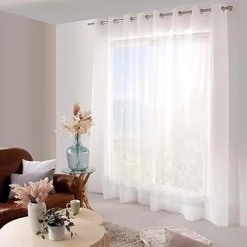 Voilage Blanc Brodé ED ENJOY HOME Cover