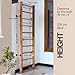 Swedish Ladder Wall Stall Bars for Kids and Adults, mahogany Wood