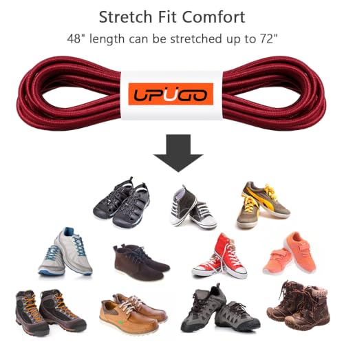 Image of UpUGo Elastic Shoe Laces, No Tie Shoe Laces for All Ages, One Size Fit All