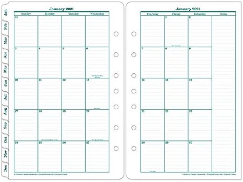 FranklinCovey Classic Original Two Page Per Day Ring-Bound Planner - Jan 2021 - Dec 2021