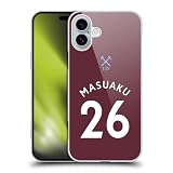 Head Case Designs Officially Licensed West Ham United FC Arthur Masuaku 2020/21 Players Home Kit Hard Back Case Compatible with Apple iPhone 16 Plus