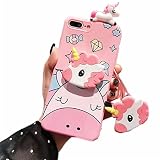 Unicorn Case for iPhone 7 Plus / 8 Plus 5.5”, 3D Cartoon Cute Kickstand Protective Case, iPhone 7 Pl