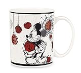Capacidad: 330.0 Egan PWM21CH/W MUG Mickey Christmas ML.330, Porcelana, Color Blanco