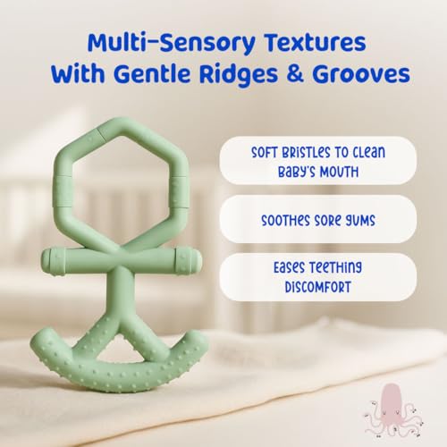 Image of BUMTUM Soft Silicone Baby Teether, Teether for 6 to 12 Months Baby |Bpa Free Teething Toys for Babies, Infants & Toddlers| Fruit Shape 2Pcs