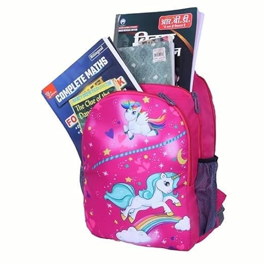 Image of Polyester kids Primary School Backpack, 30 Litres, Cartoon Print, for Tuition, Nursery to 5th Standard Boys and Girls Lightweight cartoon Bag