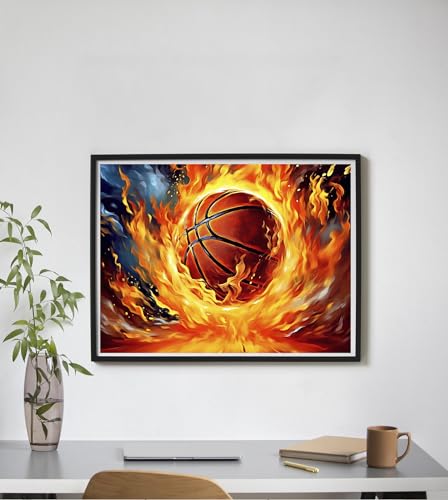 Skryuie FBA-SKR-SZYH-00034 Paint By Numbers Kit For Adults Beginner Basketball thumb #2