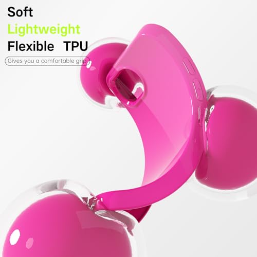 Coque iPhone 16e antichoc en TPU brillant flexible rose vif - 4