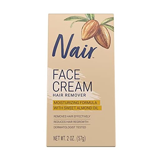 Nair Hair Remover Moisturizing Face Cream with Sweet Almond Oil 2 oz (Pack of 10)