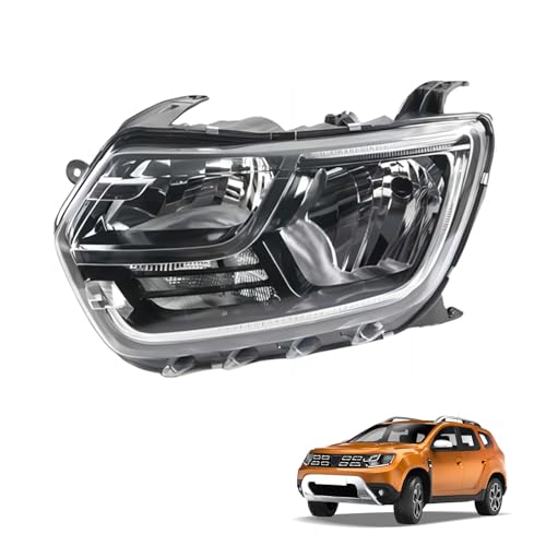 JSUDQR Phare Gauche Electroplaqué Convient à DACIA DUSTER 2020 Modèle XF723-010-L Gauche L 260609367R