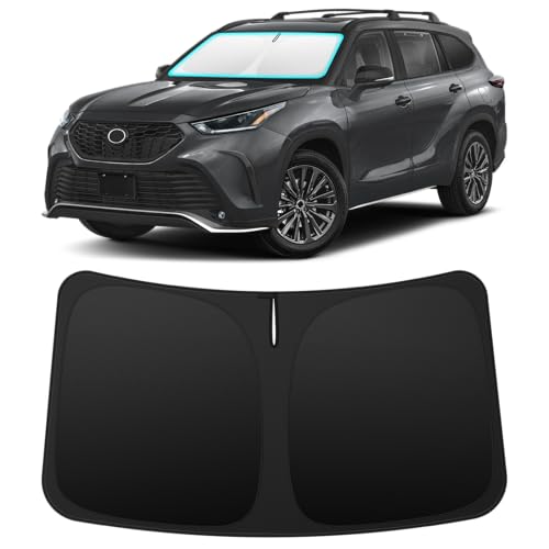 INSAUTO Custom Fit Windshield Sun Shade Accessories for Toyota Highlander 2020-2026, Foldable Front...