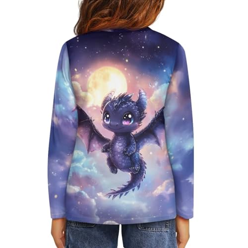 Image of Uourmeti Long Sleeve Tops for Boys Graphic T Shirts Teen Girls Active Pullover Tees