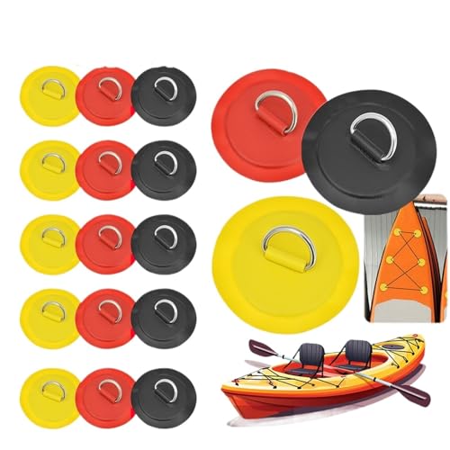 Patch en PVC pour bateau gonflable et stand up paddle avec anneau en D rond de 8 cm