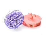 Aroveea Hair Scalp Brush Dandruff Cleaning Brush Shower Scalp Shampoo Brush Scalp Massager Pack of 2