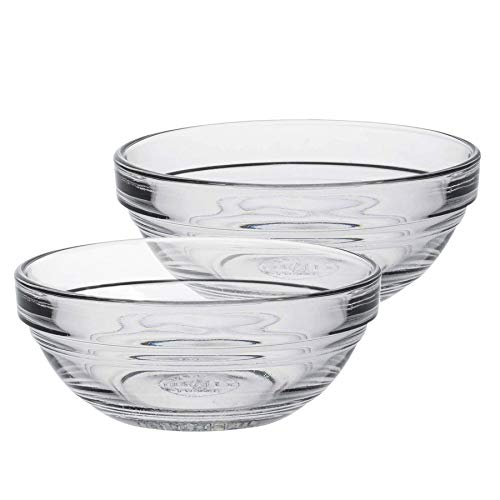 Duralex LYS-Cuenco apilable (9 cm), Cristal, 4 Ounces, 3.5 Inches, 6