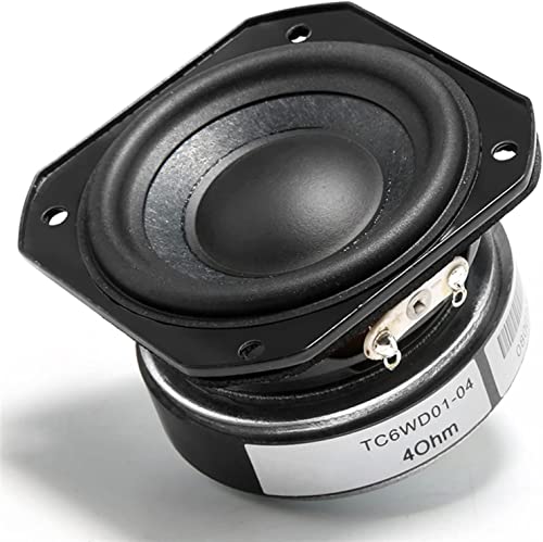 Desconocido Unidad de Altavoz Completo 3D de 2 Pulgadas, 4Ohm, 20W, 55mm, Altavoz de Graves Agudos para el hogar, Sonido DIY, Buen Borde de Goma