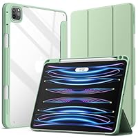 JETech Hülle Für IPad Pro 12.9 Zoll 2022/2021 - Transparente Schutzhülle Mit Stifthalter