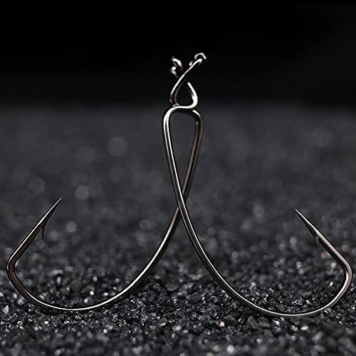 Offset-Worm-Hooks-For-Bass-Fishing-Rubber-Worms-Ewg-Wide-Gap-Bass-Hooks Freshwater Texas Rig Hooks Hooks Senko Worms Plastics Bait Black Red Colored Fishing Hook 1/0 2/0 3/0 4/0 5/0 #TOP5