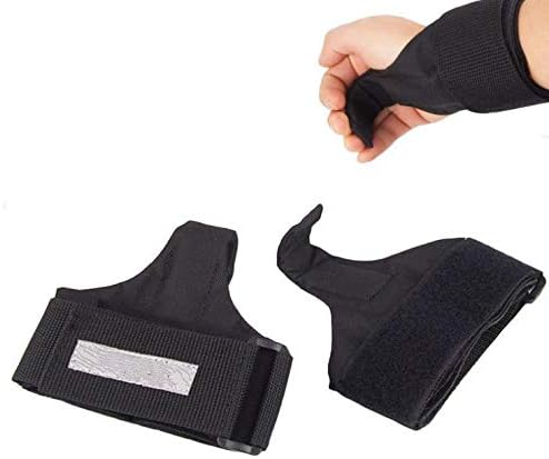 Miniatura 3 de Ganchos para levantamiento de pesas, guantes para gimnasio, fitness, soporte de muñeca, puños de entrenamiento, guantes de 0ne par