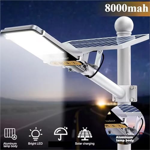 Aluminio 8000mah luz solar para proyectos de iluminación exterior 2