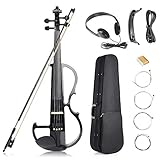 【EQUIPO COMPLETO】: El violín está equipado con todo lo necesario para comenzar. La carcasa a prueba de golpes contiene herramientas de protección, herramientas de limpieza y herramientas auxiliares, y los accesorios son fáciles de transportar.