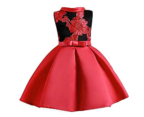 baby girl red and black dress