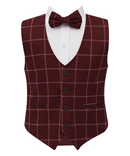 Gilet garçon tweed confortable pour mariage sans irritation