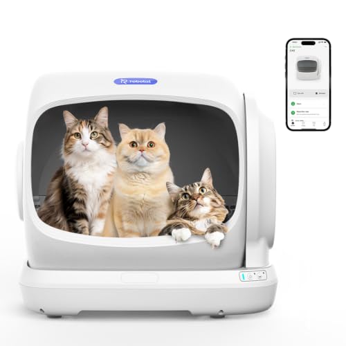 Image of 106L Extra-Large Automatic Cat Litter Box for Multiple Cats (Used - Acceptable)