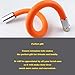 Faucet Extension Tube,Rotatable Extender Hose,Bendable Water Tap Pipe,Splash Proof Mouth,Kitchen Bathroom Garden Tool,Adapter Compatible with Diameter of 13-25mm(0.5-1.0inches),Length of 17.7in/45cm