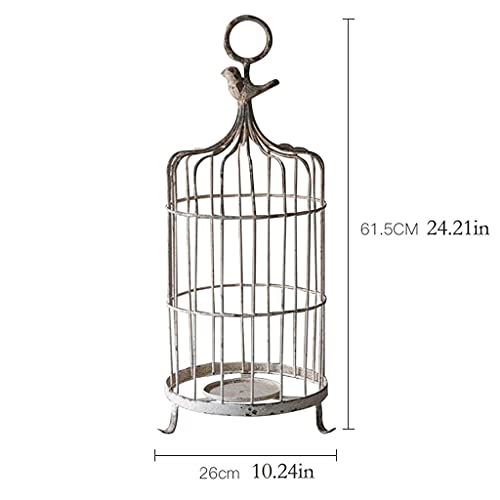 Liushop Modern Decorative Candle Holder Wrought Iron Candlestick Retro Ornaments Decorative Bird Cage Creative Romantic Candle Holder Table Lamp Holder Wax Stand Vintage Decorative Candle Holder #TOP1