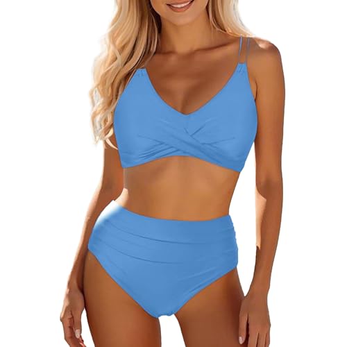 Costumi da Bagno con Protesi Seno Pantaloncino a Imbottitura Top Femminili Gonnellino Formose Beachwear Argento Monocolore Calzoncini Brillantinato Manica Neoprene Retro Grasse Rossi Marroni Piu