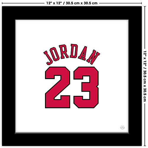 Trends International Gallery Pops Michael Jordan - Jersey Number White Wall Art Wall Poster, 12" x 12", Black Frame Version by Trends International - Used condition - Image 6