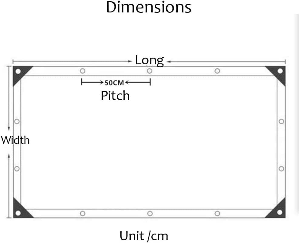 Bâche transparente imperméable et résistante aux UV en PVC lourd 5x6m - 7