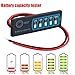 DollaTek Batteriemonitor LED-Leistungsanzeigefeld DC 5–30V für Auto, Motorrad, Golfwagen, Wohnmobil, Batteriemessgerät für Powerbank, elektrische Lithiumbatterie/Lithiumeise...