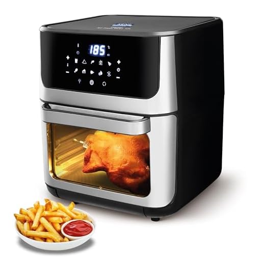 KENT Digital Air Fryer Oven 12L | 1800W | 360° Rapid Heat Circulation | 10 Preset Menus | Bake, Grill & Roast | Digital Display & Touch Control Panel | Dehydration & Rotisserie Function