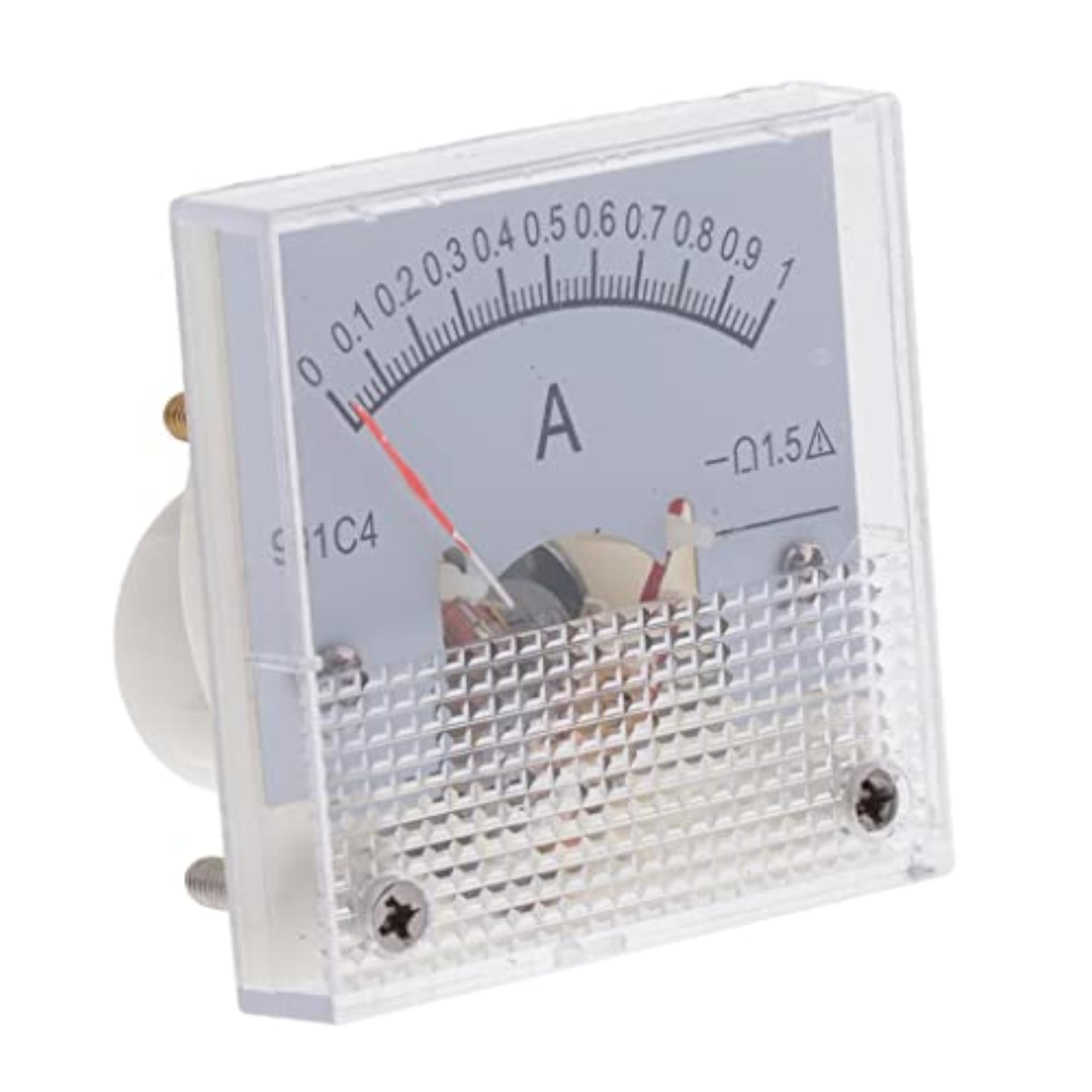 DC Ammeter Analog Panel Meter, 0-1A