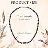 Zovator Mens Necklace, Obsidian Tiger Eye Hematite Black Lava Beaded Necklace for Men Crystal Necklaces for Men Men's Jewellery for Stress Relief Gifts, 8mm #1
