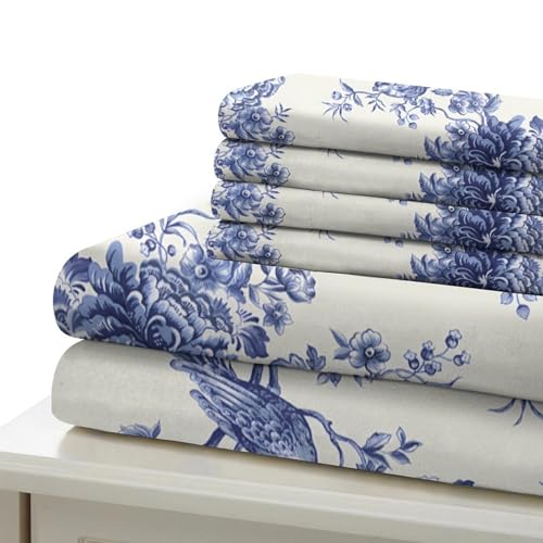 Housse de couette papillon bleu hypoallergénique et super douce