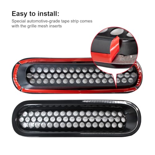 Garniture et inserts en maille de grille haut de gamme pour Jeep Wrangler JK JKU