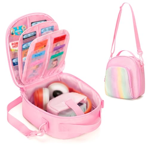 Carrying Case for Yoto Mini 2024, Card Holder (30Cards) Pink