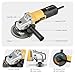 Inequalit Angle Grinder, 4.0-Amp 4-1/2 Inch Corded Angle Grinder, 12000RPM with Grinding and Cutting Wheels, Flap Disc and Auxiliary Handle for Cutting, Grinding, Polishing and Rust Removal