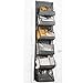 Over The Door Purse Storage Organizer (1 Pack) Handbag Organizer with 6 Easy Access Deep Pockets - Durable Metal Hooks, Handbag Organizer with Clear Pockets - Ideal for Scarf, Umbrella/Accessories Etc