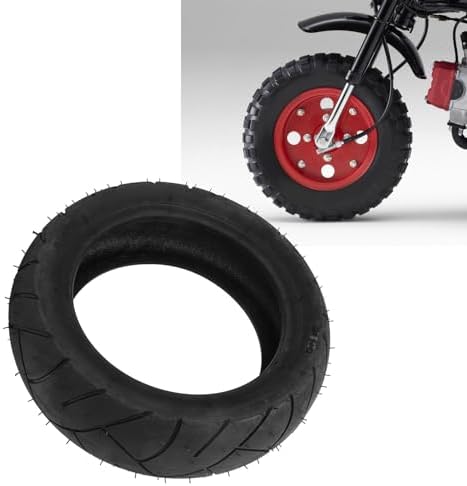 Vacuum Tire, Electric Scooter Tire 90/65-8 Rubber for Super Pocket Bike, Front Wheel Tubeless Replacement Tyre
